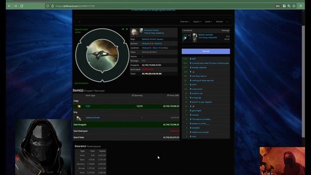 Eve Online : 42 Billion Isk Worth of Plex in a Ganked Shuttle. Genuine Kill or RMT? смотреть онлайн