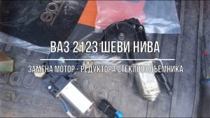 ВАЗ 2123 Chevrolet Niva. Замена мотор - редуктора электростеклоподъемника водительской двери