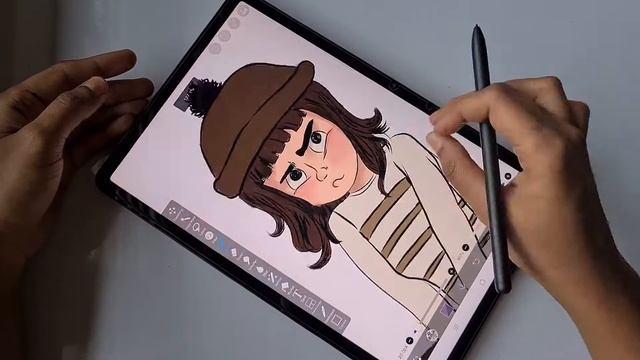 Coloring the character step by step | character design in IBIS PAINT X | beginners tutorial смотреть онлайн