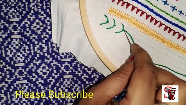Hand Embroidery Tutorial # 45 / Fly Stitch смотреть онлайн