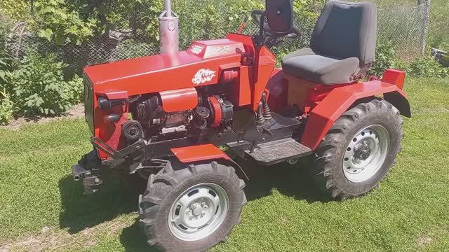 Окончательный вид самодельного мини трактора 4х4 смотреть онлайн