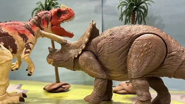 Ceratosaurus V.S. Triceratops Short Film!! #jurassic #jurassicpark #jurassicworld #stopmotion #film смотреть онлайн