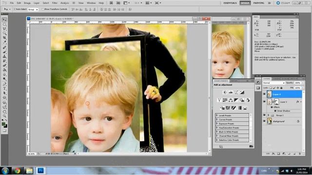 How to create a 3 generation frame photo (no sound) смотреть онлайн