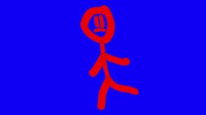 Красный человек бежит футаж