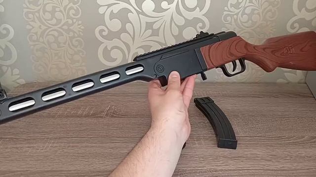 Игрушечный автомат ППШ - 41 с секторным магазином. Обзор игрушек