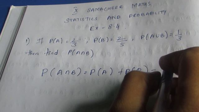 TN Samacheer 10 Maths New Syllabus Statistics & Probability Ex 8.4 Sum 1 смотреть онлайн