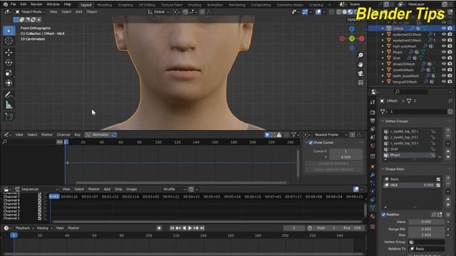 Auto Lip Sync With Shape Keys In Blender