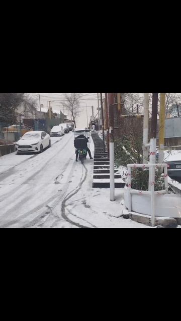 В горку по снегу на мото #рек #прикол #юмор #доставка #смех #шортс #мопед #курьер смотреть онлайн