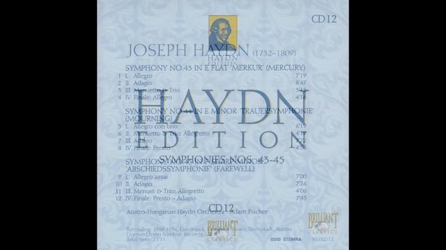 Haydn Edition (Brilliant Classics) - CD12