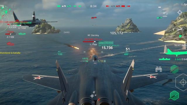 MODERN WARSHIPS: HMS Q.Elizabeth With SU-47 Berkut & MQ-9 Reaper