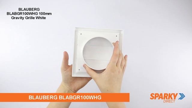 BLAUBERG BLABGR100WHG | 100mm Gravity Grille | White смотреть онлайн
