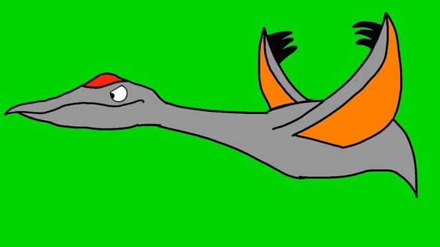 Honk! Animation Ep21 - The Scottish pterosaur’s Cryodrakon Flying Green screen effect смотреть онлайн