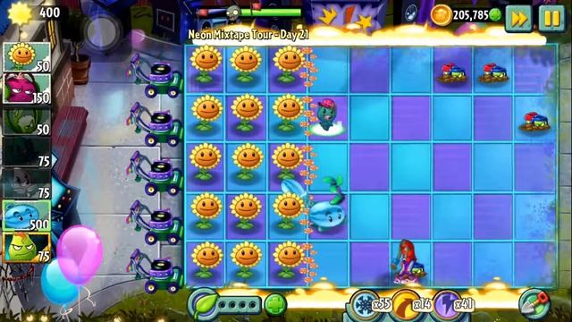 Plants vs zombies 2 - Neon Mixtape Tour - Side B - Day 21 смотреть онлайн