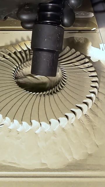 Metal 3D Printing 48 Blade Turbine out of 316L Stainless Steel #shorts смотреть онлайн
