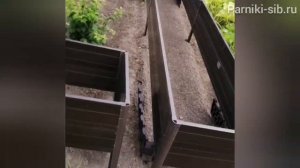 Грядки из ПВХ пластика.