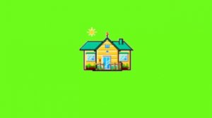 Футаж на хромакее  дом