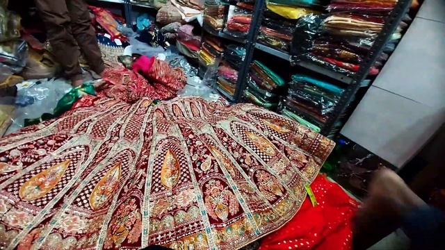 Katran Market Mangolpuri Latest Video 2022 / Wedding Lehenga, Saree only ₹ 1500 /Katran market смотреть онлайн