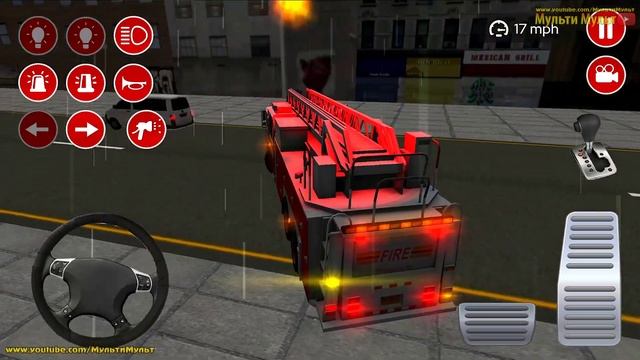 Fire Truck Driving Simulator - Fire Fighting Fireman's Daily Job - Best Android GamePlay #3 смотреть онлайн