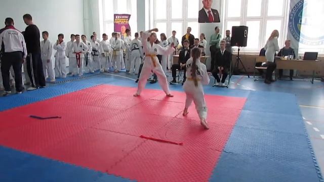 Настя туль №2 Открытый Всеукраинский Кубок по Таеквон-до ITF "ВОИН". Киев 08.04.2017 смотреть онлайн
