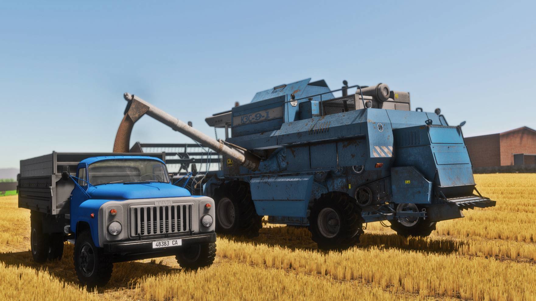 FS22 / Карта Кошмак / Уборка ячменя Т-150К, Дон-1500А, НИВА СК-5 Эффект, ГАЗ-53, Енисей-1200Н, Т-74 смотреть онлайн