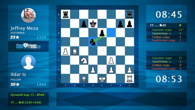Chess Game Analysis: Ildar Is - Jeffrey Meza : 1-0 (By ChessFriends.com) смотреть онлайн