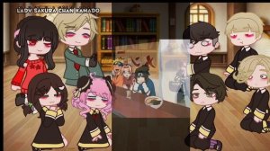 🍓spy x family /anya's classmates react to anya as sakura haruno 🍓