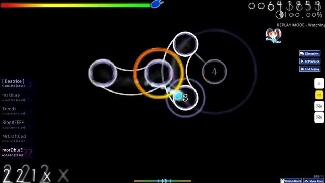 Osu! #02 - Cutline- Die For You (Shock One Remix) [Xinely's Hard] (DT) /morDbluE
