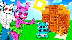 У СПРУНКОВ РОДИЛСЯ РЕБЁНОК и Я ПОСТРОИЛ ИМ ДОМ в МАЙНКРАФТ