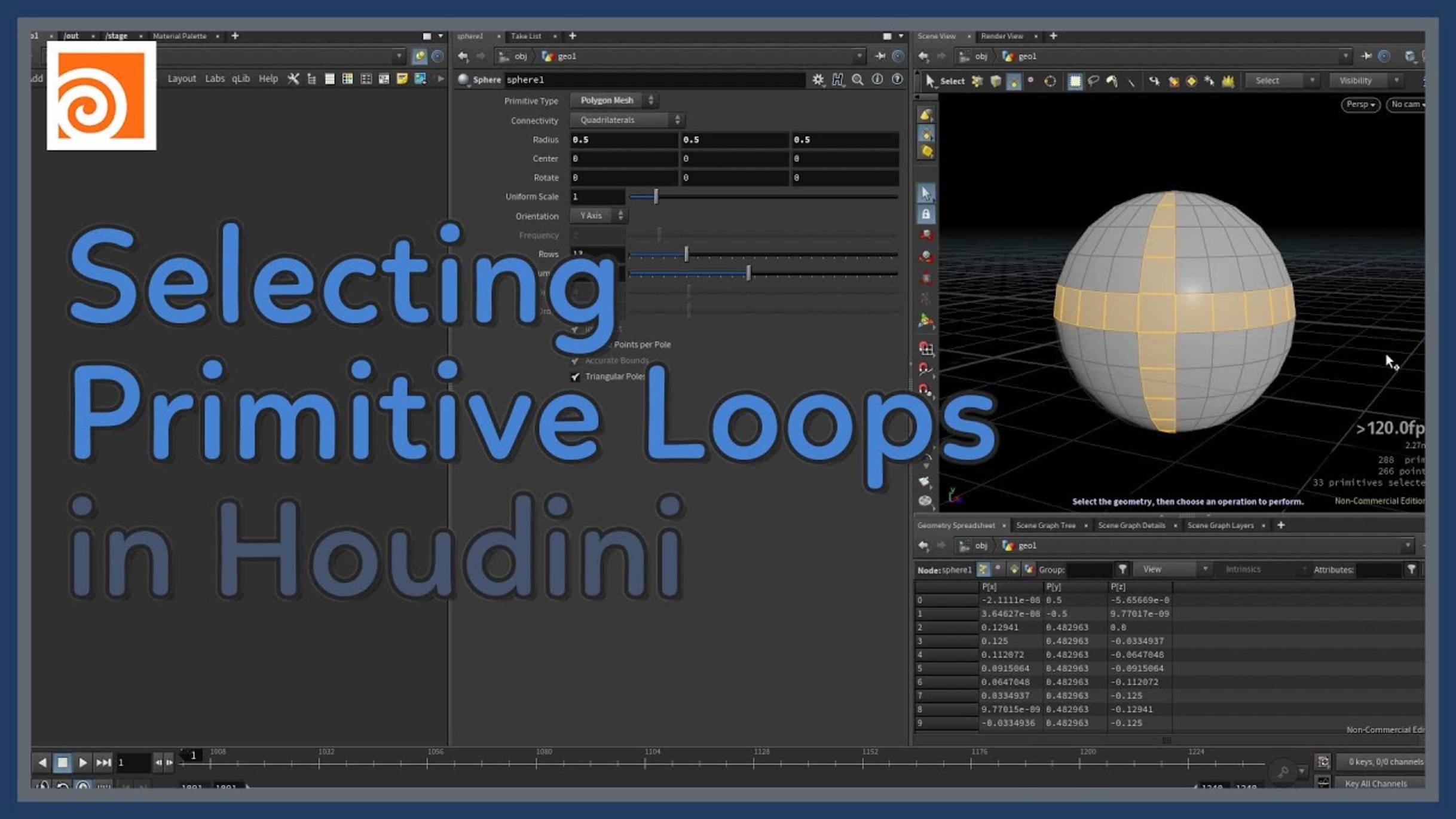 #84 Selecting Primitive Loops in Houdini смотреть онлайн