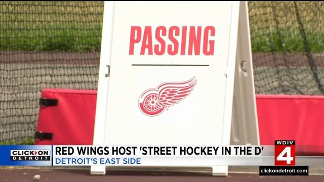 Detroit Red Wings host 'Street Hockey In The D' on city's east side смотреть онлайн