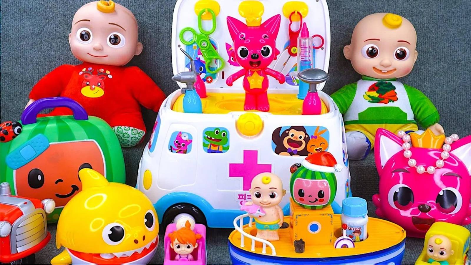 63 минуты полного релакса! 💖 Открываем коллекцию COCOMELON + машинку скорой помощи Pinkfong 🚑