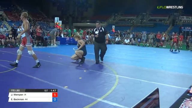 Junior FS 170 Cons 32-2 - Jacob Wempen (IA) Vs. Evan Bockman (AK)
