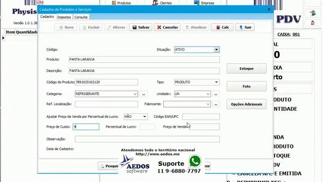 Cadastro de Produtos venda NFC-e e SAT смотреть онлайн