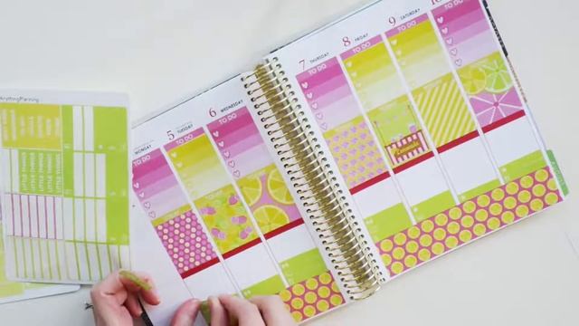 Plan With Me | Pink Lemonade Lime Twist | Erin Condren Vertical | AnythingPlanning смотреть онлайн