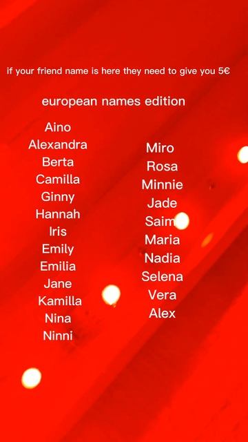 if your friends name's here the must be give you 5€ смотреть онлайн