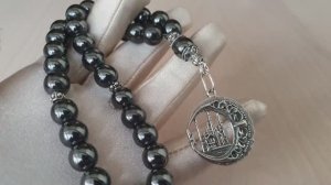 Мусульманские четки из гематита "Мечеть"