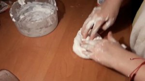 Слайм из клея ПВА и пены для бритья