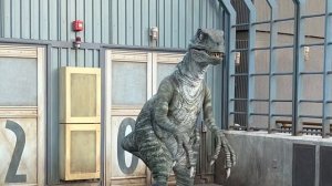 Velociraptor Blue in Real Life at Jurassic World Universal Studios Hollywood