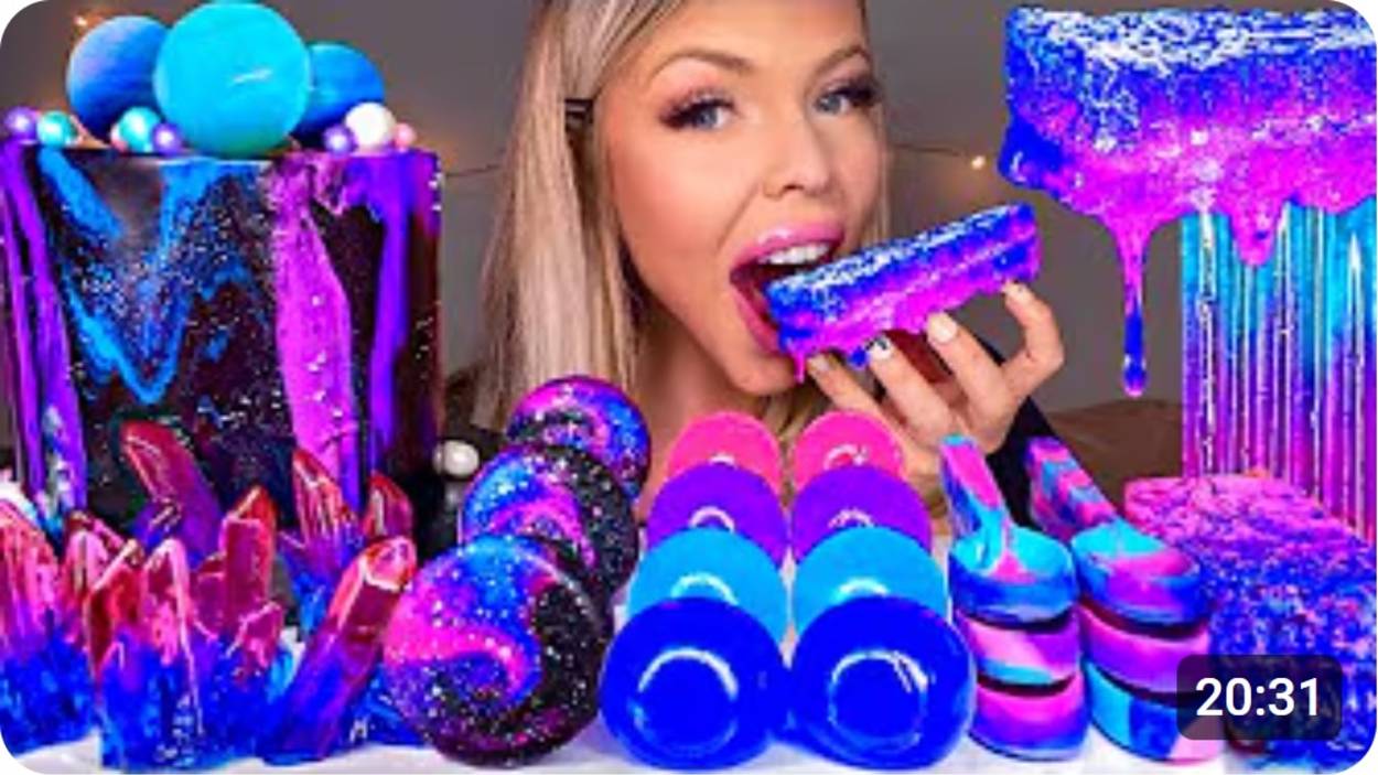 ASMR ГАЛАКТИЧЕСКИЙ ТОРТ, СЪЕДОБНЫЕ ПЛАНЕТЫ, СОТЫ, ЖЕОДОВЫЕ КРИСТАЛЛЫ, ГАЛАКТИЧЕСКИЕ МАКАРОНЫ, ЖЕЛЕНЫ смотреть онлайн