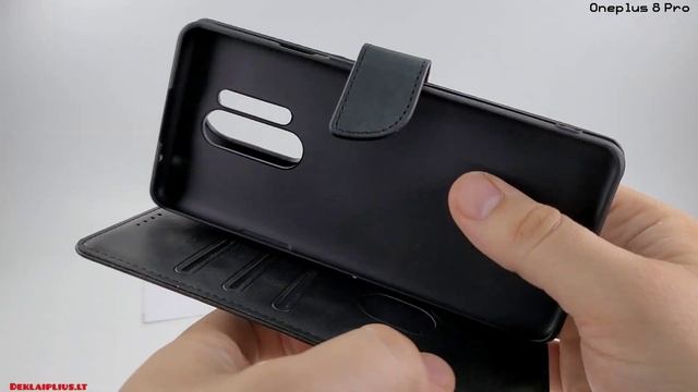 Pu Leather flip Oneplus 8 Pro dėklas-case-чехол