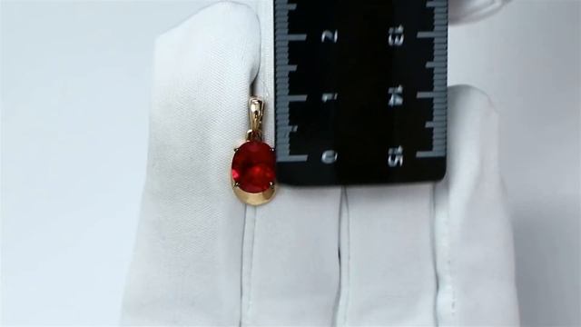 Золотая подвеска Александра с рубиновым корундом п1013-30ск смотреть онлайн