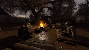 посиделки у костра,сталкер