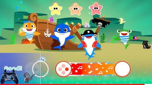 Акуленок игра - Baby Shark™: Sing & Swim Party (Outright Games Ambassadors Club) Часть 2 - 1 Lv16-3