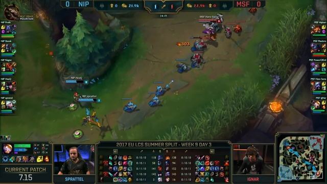 NIP vs MSF (BO3) 1. Mérkőzés | EU LCS 2017 | Nyári Alapszakasz | 9. Hét 3. Nap смотреть онлайн