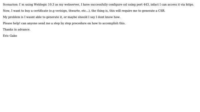 DevOps & SysAdmins: SSL Certificate on Weblogic 10.3 смотреть онлайн