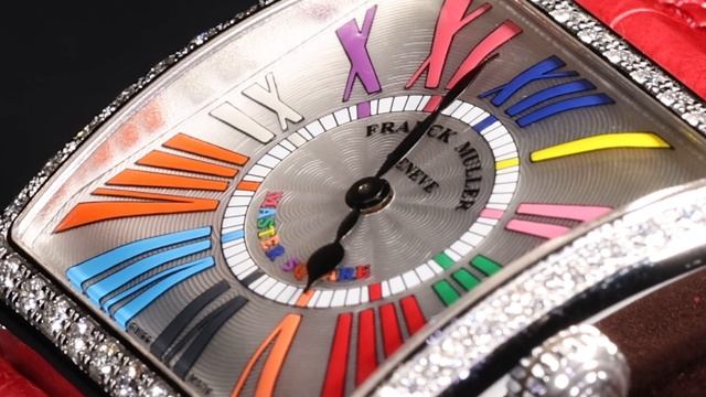 經典名牌 早期 瑞士 Franck Muller 法蘭克・穆勒 Master Square Color Dreams 6002M QZ COL DRM R D 1R 不鏽鋼 鑲真鑽 石英腕錶 смотреть онлайн