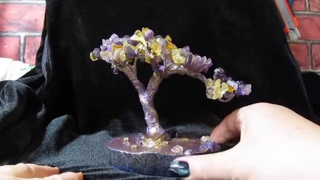 Деревце из аметиста и цитрина. смотреть онлайн
