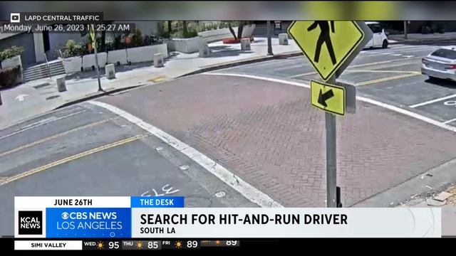 LAPD searching for hit-and-run driver that crashed into a, motorcyclist and parked car смотреть онлайн