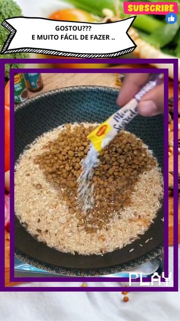 ARROZ COM LENTILHA E CEBOLA CARAMELIZADA #shorts смотреть онлайн