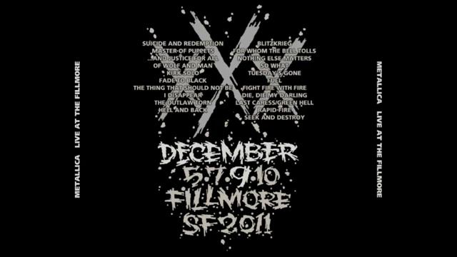 Metallica - Fade To Black [Live December 9, 2011 @ Fillmore, SF] смотреть онлайн